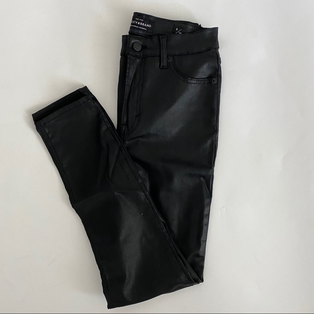 Lucky Brand Bridgette Skinny Coated black Denim